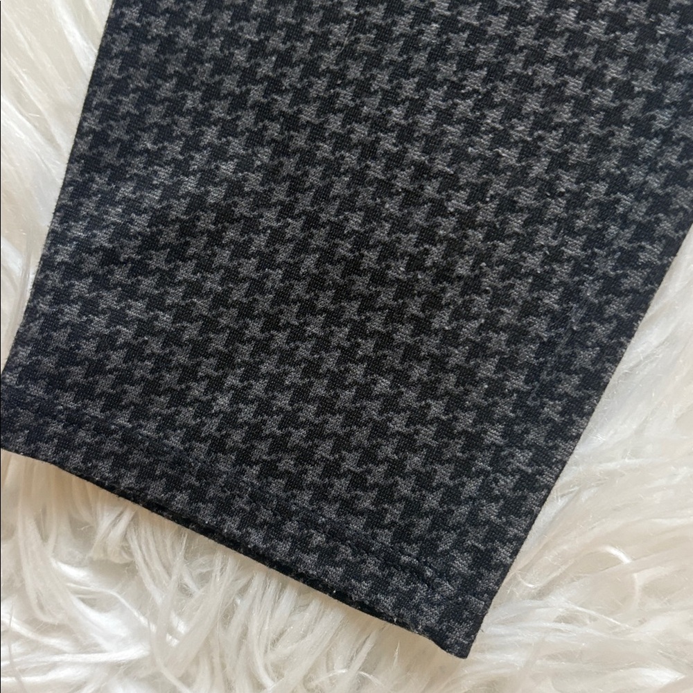 White House Black Market Houndstooth Pants, Black/Dark Grey, Size Small - Picture 2 of 6